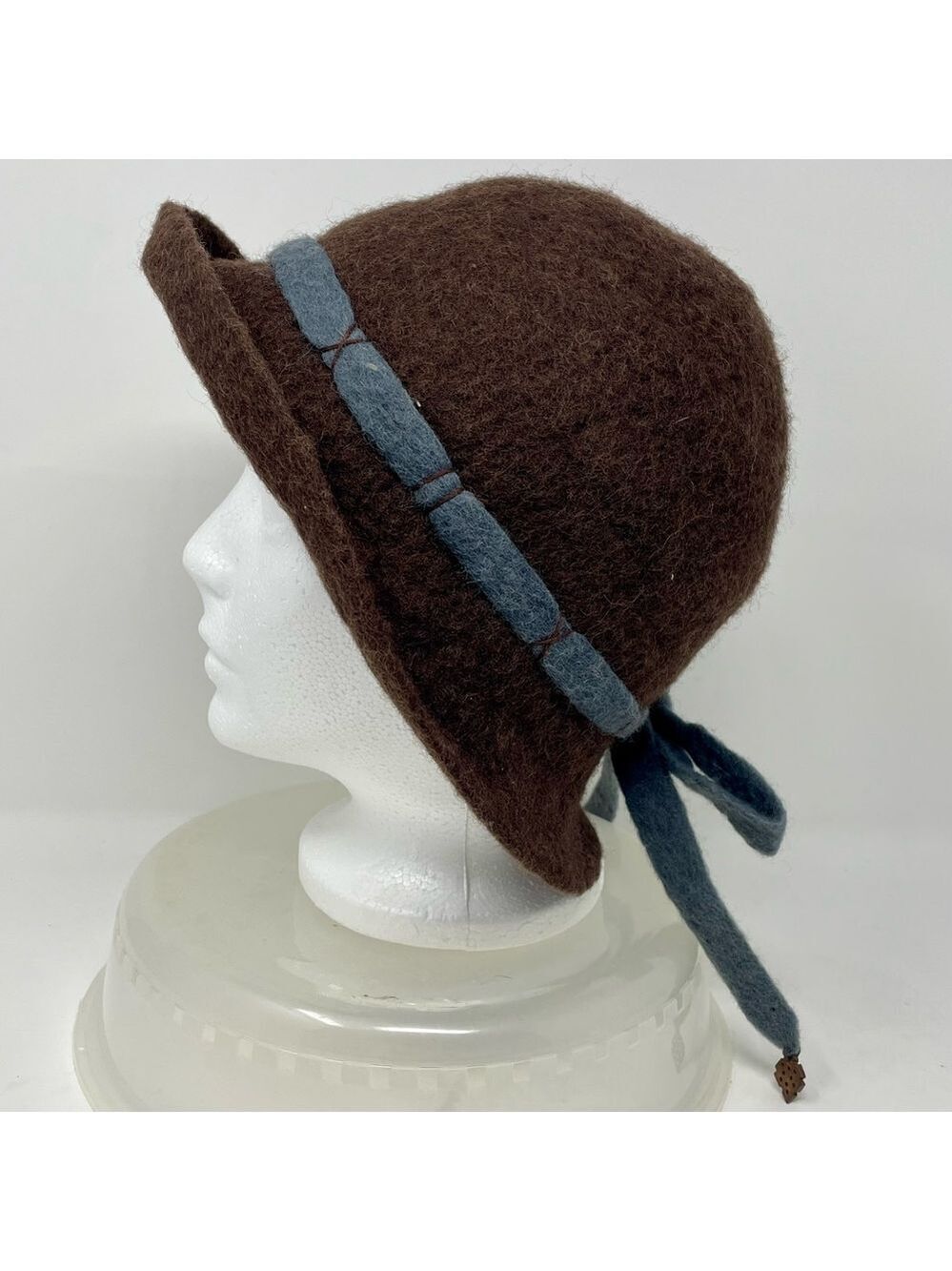 Elegant Brown 100% Wool Hat